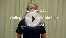 College Audition Workshop in New York City