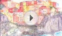 Italian Seascape Watercolor Speedpainting