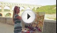 Pont du Gard, Provence, France - Oil Painting on Canvas